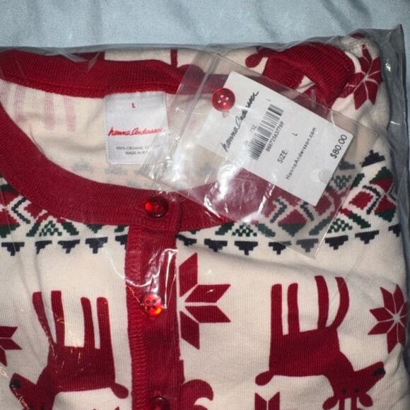 Hanna Andersson Festive Red and White nightgown - Picture 2 of 6